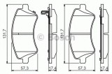 Set placute frana,frana disc TOYOTA COROLLA Limuzina (E12J, E12T) (2001 - 2008) BOSCH 0 986 495 243