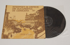 Interpreti Si Cintece Din Bucurestiul De Odinioara (II) - disc vinil vinyl LP foto