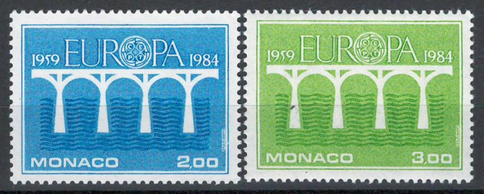 Monaco 1984 Mi 1622/23 MNH - Europa: a 25-a aniversare a CEPT