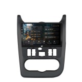 Cumpara ieftin Navigatie HUB64 Dacia Logan Duster Sandero (2008-2013), rama neagra, 4GB RAM, Android, Octacore, Slot Sim 4G, DSP, GPS, Wi-FI, Carplay, Android Auto,
