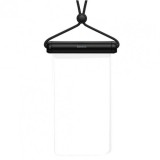 HUSA IMPERMEABILA Baseus, pentru smartphone diagonala maxima 7.2 inch, transparenta cu zip negru &quot;FMYT000001&quot; - 6932172610968