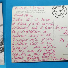 Carte Postala circulata veche anul 1965 - RPR - Poiana Brasov - Telefericul