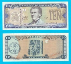 Liberia (p27) 10 Dollars 2011 &#039;JJ Roberts&#039; UNC serie: BH7618823