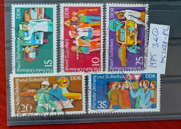 TS21 - Timbre serie DDR - 1975 Mi2078-82