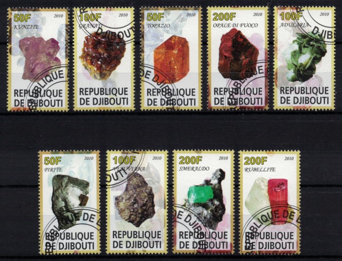 DJIBOUTI 2010 - Minerale /serie completa
