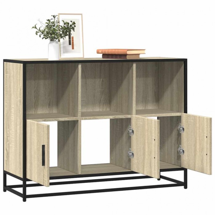 vidaXL Servantă, stejar sonoma, 100x35x76 cm, lemn prelucrat 849030