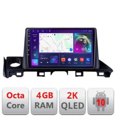 Navigatie Mazda 6 2018- Android Octa Core Ecran 2K QLED GPS 4G 4+32GB 360 KIT-mazda6-18+EDT-E409-2K CarStore Technology foto