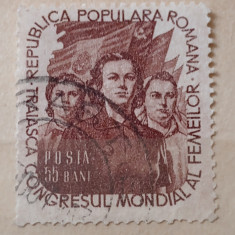 Romania 1953 Lp 344 Congresul mondial al femeilor stampilat