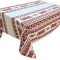 Fata de masa pentru 4 persoane, Trandafir rosu, bumbac 100%, 150x150cm, multicolor