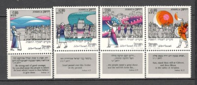 Israel.1982 Sarbatori evreiesti:Citate ilustrate din Joshua-cu tabs MI.291 foto