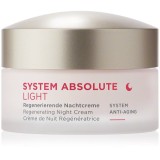ANNEMARIE B&Ouml;RLIND SYSTEM ABSOLUTE cremă ușoară de noapte anti-imbatranire 50 ml