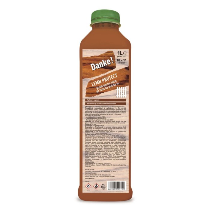 Ulei de in pentru lemn, Danke Lemn Protect, incolor