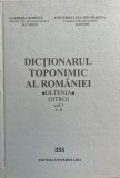 Dictionar Toponimic Romania - Oltenia, Vol. 1, Academia Romana, 1993, Carti Cultura Generala, 414 pagini, 16x24 cm, romana, cartonate