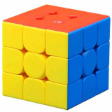 Cub rubic 3x3, puzzle de logica, fara stickere, multicolor