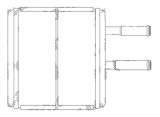 Radiator Incalzire Suzuki Baleno, 03.1995-05.2002, motor 1.3, 1.6; 1.8 benzina, 1.9 TD, diesel, aluminiu brazat/aluminiu, 135x179x33 mm,