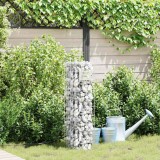 Coloană Gabion cu Robinet 100x25x25 cm Oțel Inoxidabil