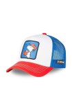 Capslab sapca PEANUT culoarea alb, cu imprimeu