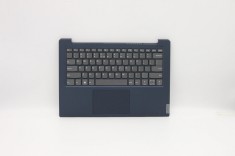 Carcasa superioara cu tastatura palmrest Laptop, Lenovo, IdeaPad S340-14API Type 81NB, 5CB0S18463, AM2GK000510, AP2GK000470, Abyss Blue, layout US
