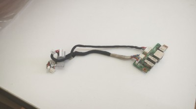 Conector Power DC + Usb + Lan Laptop Fujitsu Siemens Amilo SI36SS foto