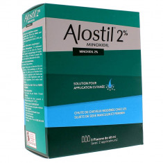 Solutie Cresterea Parului, Johnson &amp;amp; Johnson, Alostil, Minoxidil 2%, Pipeta Inclusa, 3x 60ml foto