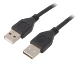 Cablu USB 2.0 A-A 1.8m Negru, Gembird