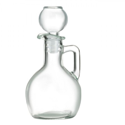 Recipient Sticlă Ulei, Capacitate 170ml, Transparent, Cu M&amp;acirc;ner și Capac Rotund foto
