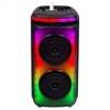 Boxa Portabila V-TAC 2x6&quot; 50W RMS, Bluetooth, FM, AUX, USB, Microfon, Telecomanda, Baterie 2400mAh, Negru