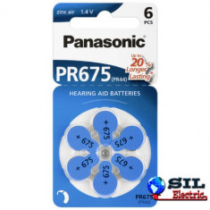 Baterie auditiva zinc-air V675, HA675, PR44 Panasonic foto