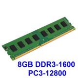 8GB DDR3-1600 PC3-12800 1600MHz , Memorie PC Desktop DDR3 Testata cu Memtest86+, DDR 3, 8 GB, 1600 mhz