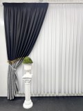 Draperie Luxor, negru&amp;amp;amp;gri