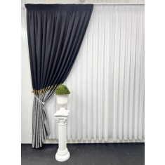 Draperie Luxor, negru&amp;amp;amp;gri