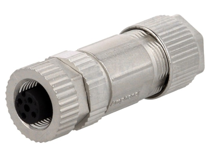 Conector M12 mamă IP67, 5 pini
