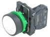 Comutator cu apăsare 22mm 1 NO Alb