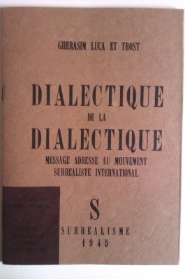 Gherasim Luca et Trost, Dialectique de la dialectique, facsimil foto