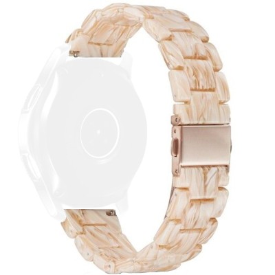 Curea polimer, compatibila Samsung Galaxy Watch7 44mm, telescoape Quick Release, Cappuccino foto