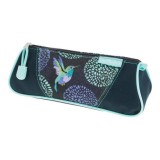 Necessaire triunghiular, motiv bloomy birds