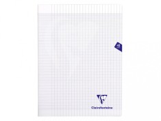 Caiet 24 x 32 cm, capsat, 24 file, coperta PP, liniatura franceza, Clairefontaine