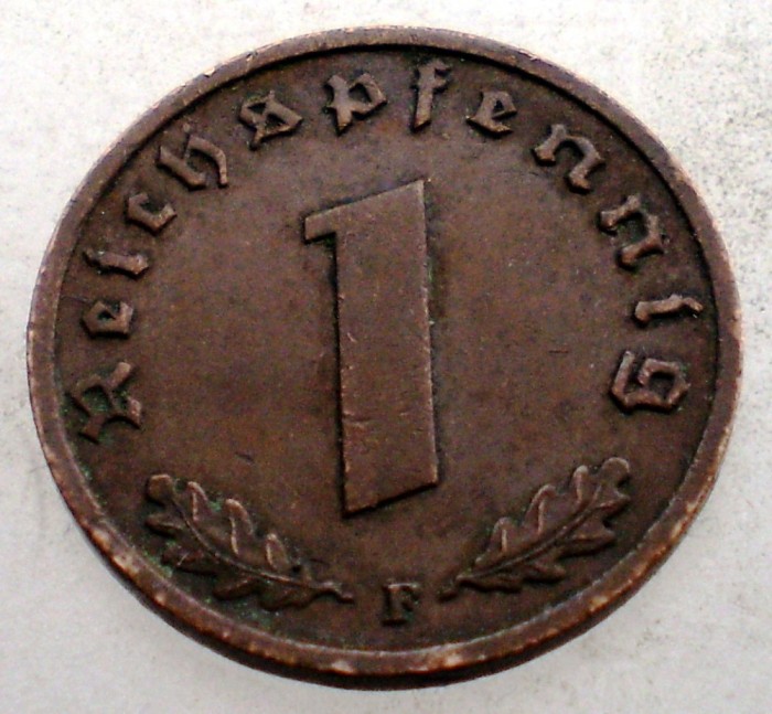 2.453 GERMANIA 1 REICHSPFENNIG 1937 F