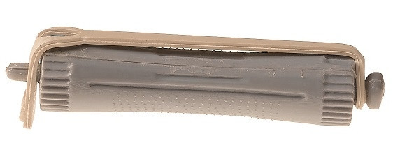 Set 12 bucati bigudiuri din plastic cu elastic pentru permanent GRI 60 mm x grosime 16,5 mm