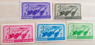 Sharjah cercetasi 5v Mnh foto