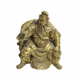 Statueta feng shui din alama guan yu citind o carte 14cm