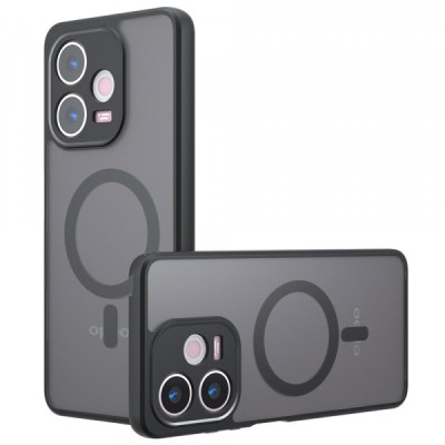Husa MagSafe pentru Oppo A5 Pro 4G / A5 Pro, Techsuit, PureFrost, Neagra foto