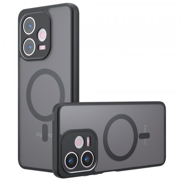 Husa MagSafe pentru Oppo A5 Pro 4G / A5 Pro, Techsuit, PureFrost, Neagra