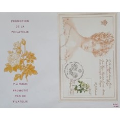Belgia 1988 - trandafir, colita pe FDC