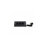 Prelungitor cu tablet support - German standard - 3x2P+E + 2 USB Type A - switched - 1.5 m cord - negru, Legrand