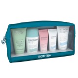 Set Biotherm: Biotherm, Hydrating, Body Milk, 50 ml + Biosource, Eliminates Impurities, Cleansing Foam, 50 ml + Deo Pure, Soothi