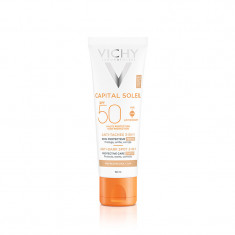 Crema colorata anti-pete pigmentare cu protectie solara pentru fata SPF50+ Capital Soleil, 50ml, Vichy