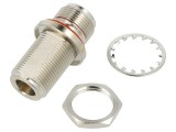 Adaptor N Soclu Drept 50&Omega; PTFE Aurit