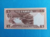 Zambia 5 Kwacha ND ( 1986 - 1988 ), seria 45/c - 165414 - Necirculata