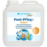 Tratament piscină 3 &icirc;n 1, soluție antialge piscină, 2 Litri, curățare piscină